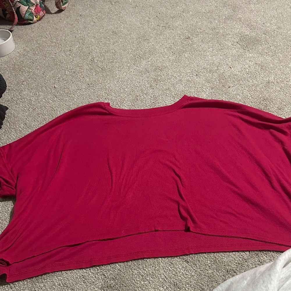 Amazon Women's Vibrant Red Crop Top